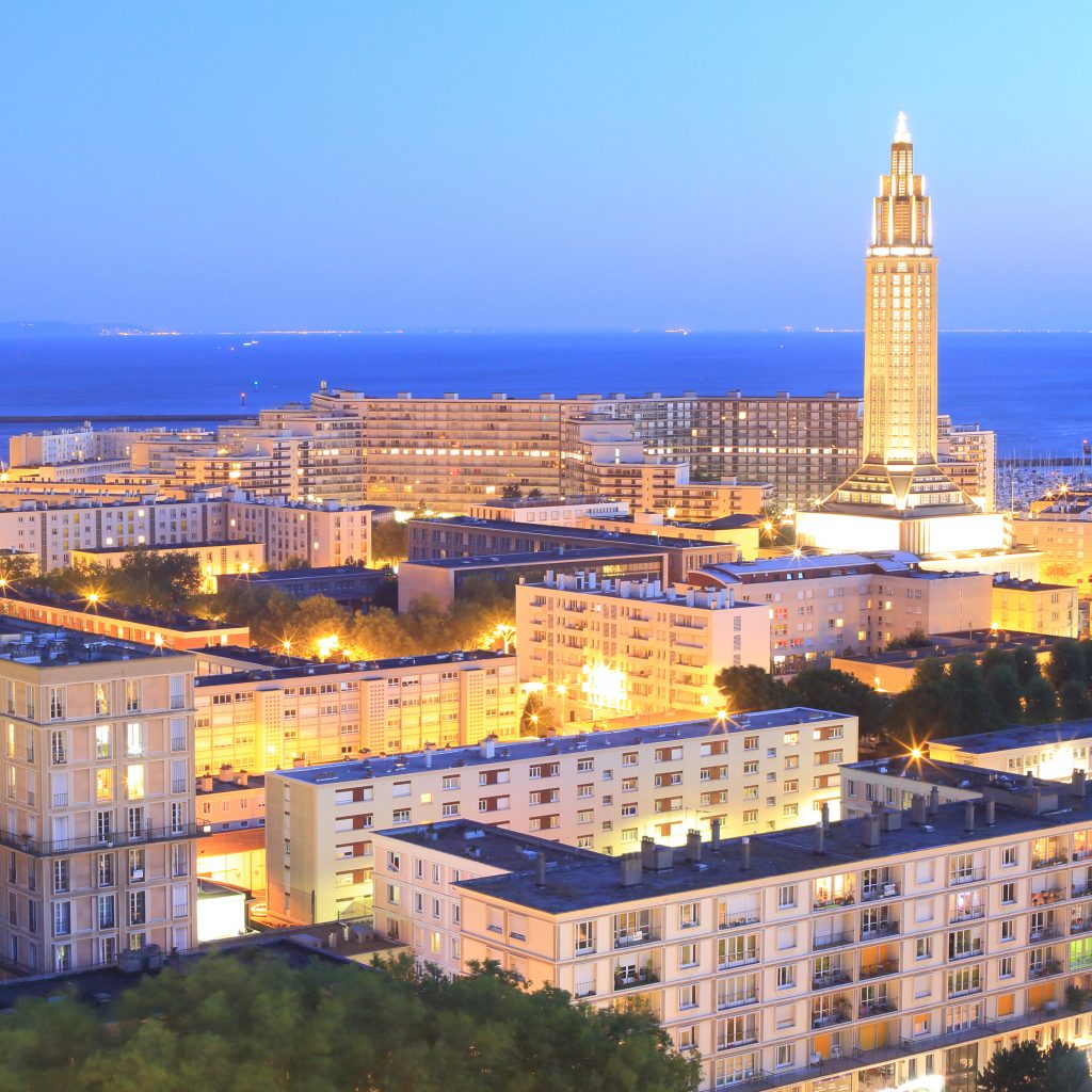 Eglise Saint Joseph du Havre, vue de nuit